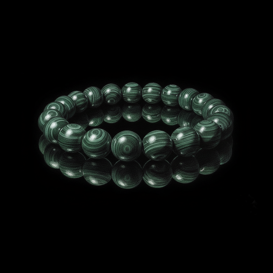 Malachite collection of astralee jewelry