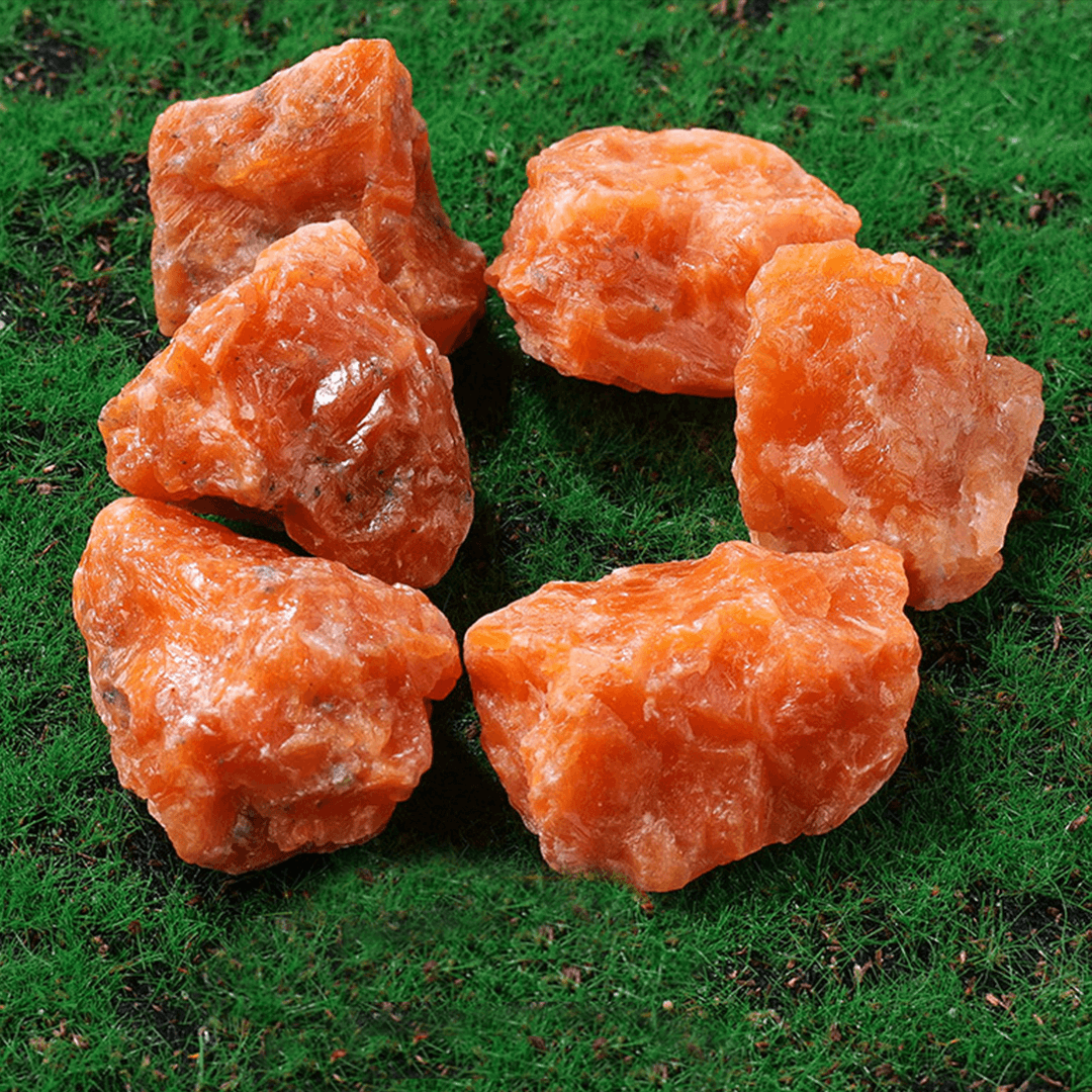 Astralee Jewelry orange raw crystal rough stone