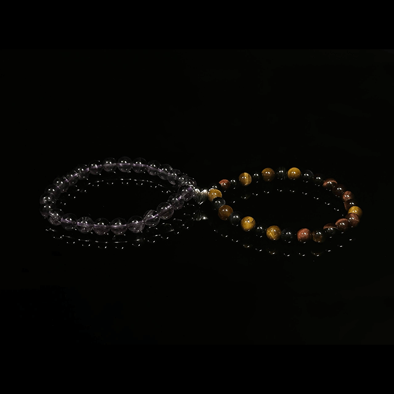 Amethyst & Tiger Eye Bracelet