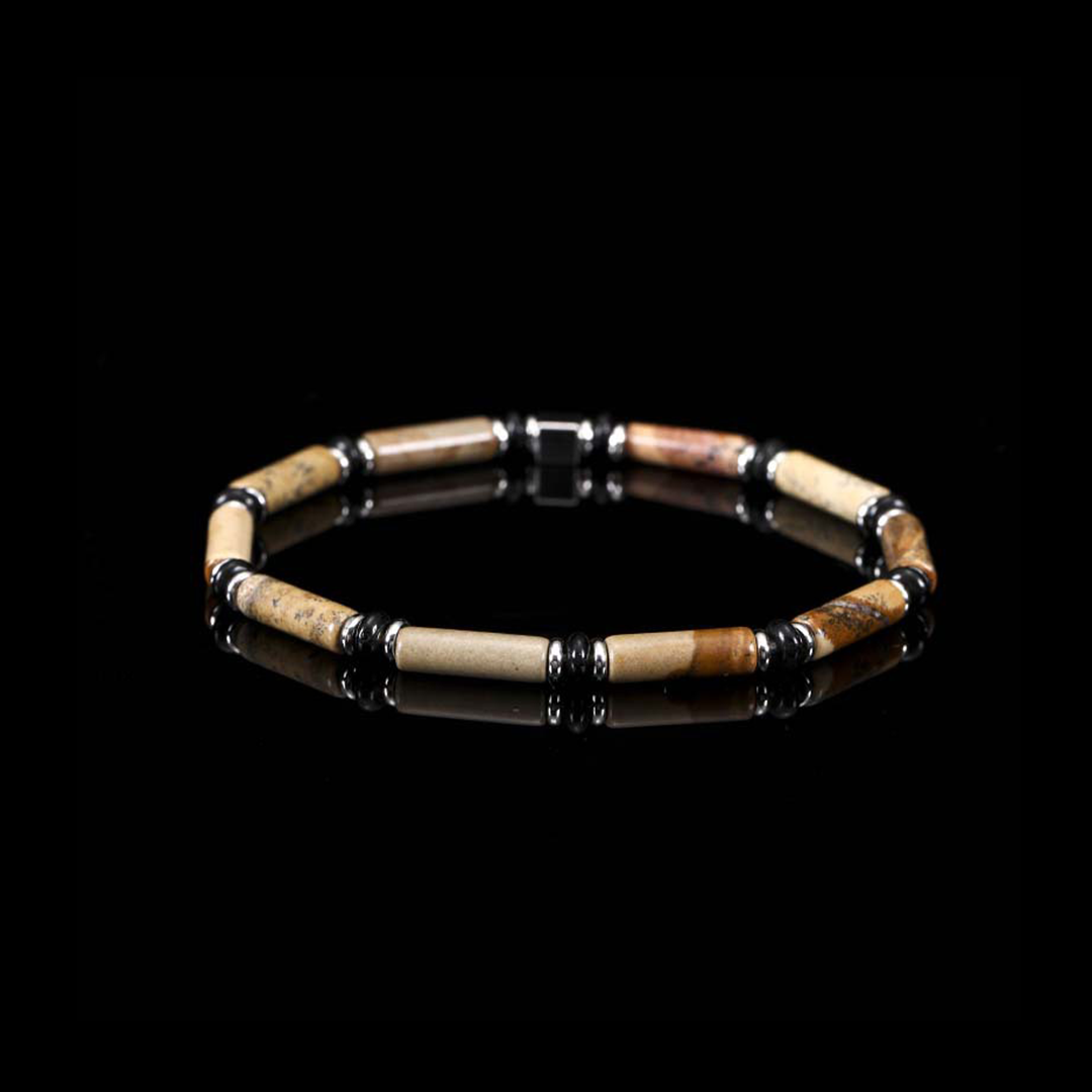 Astralee Jewelry 4mm landscaple jasper bracelet V