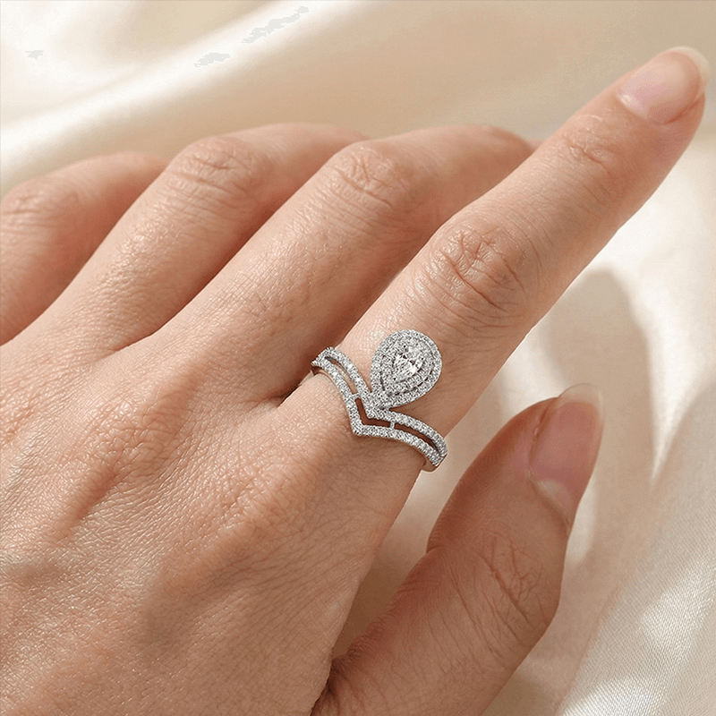 Moissanite Promise Ring
