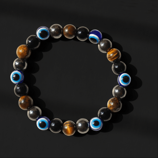 Astralee Jewelry 8mm evil eye bracelet with eye-shaped beads