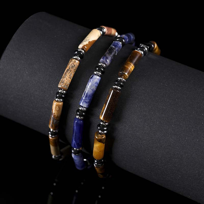 Astralee Jewelry 4mm tiger eye bracelet V for men and women