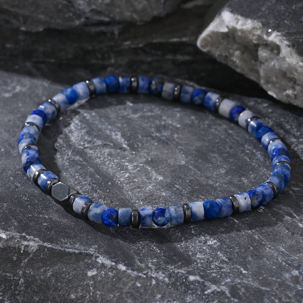 Astralee Jewelry 6mm blue aventurine cystal bead bracelet