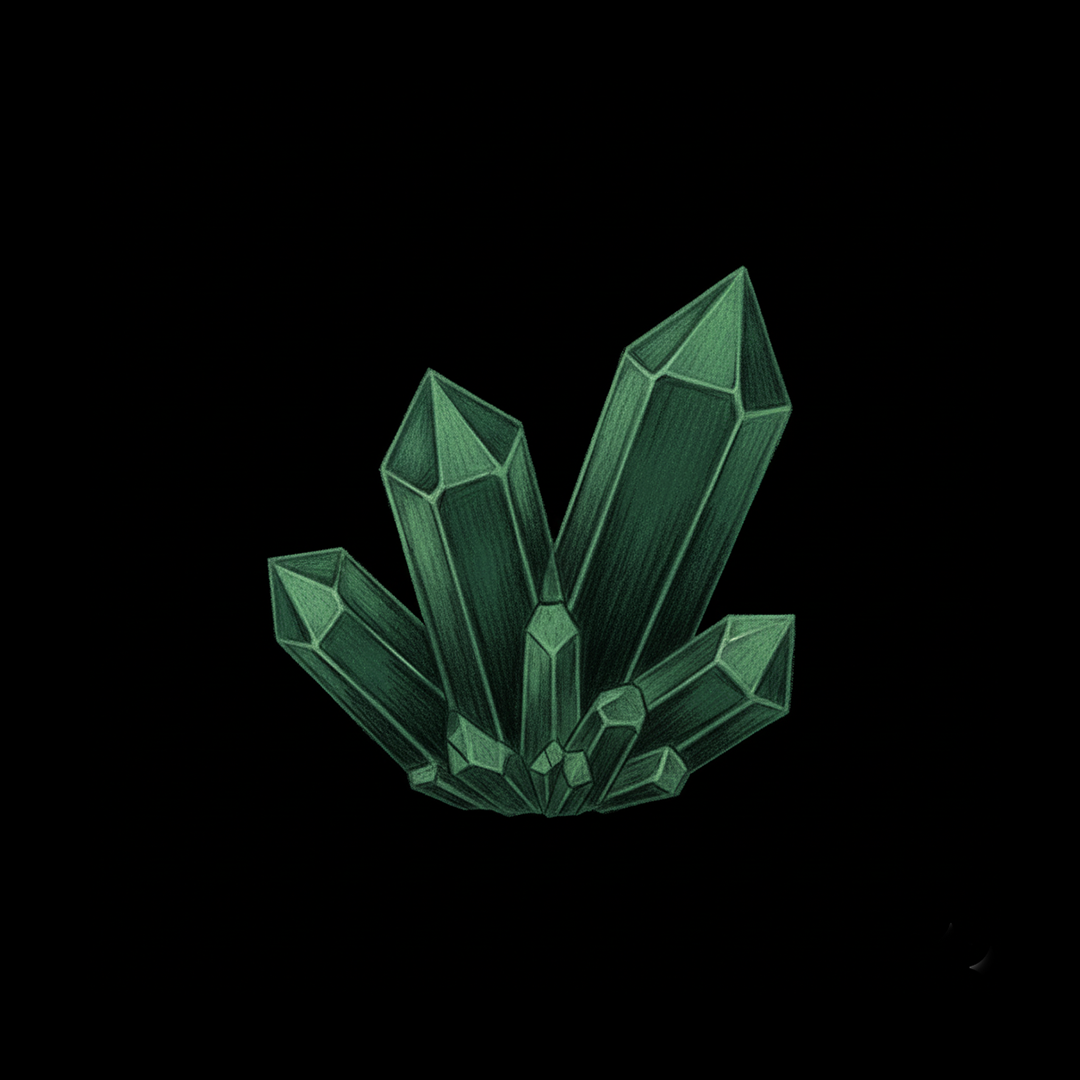 Rough stone collection of astralee jewelry