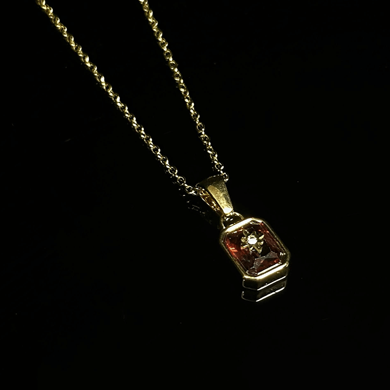 January birthstone necklace