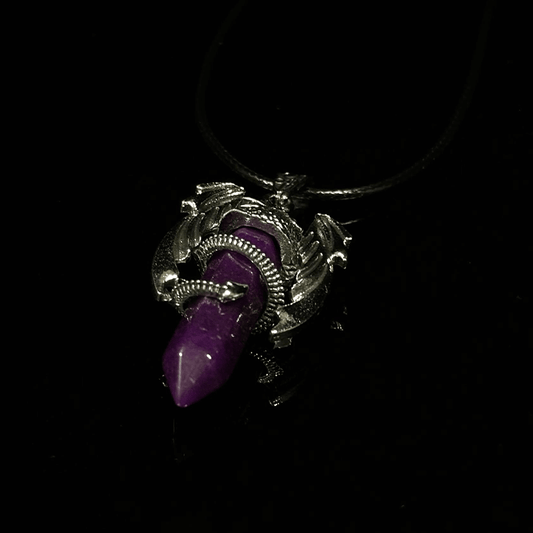 necklace with amethyst