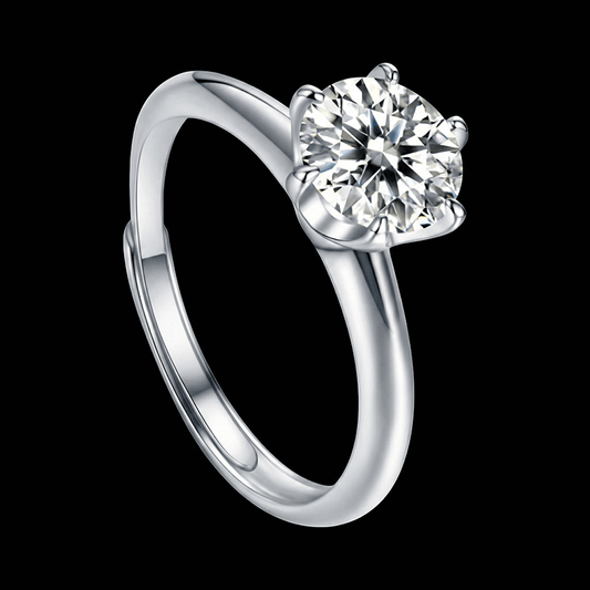 Adjustable Moissanite Eternity Ring