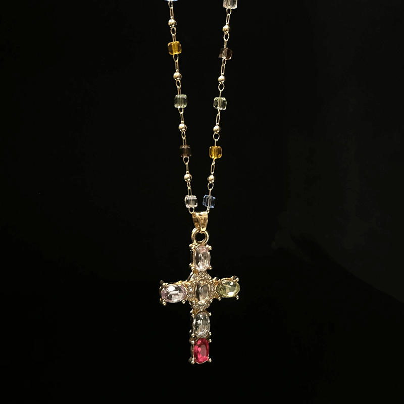 Crystal Cross Necklace