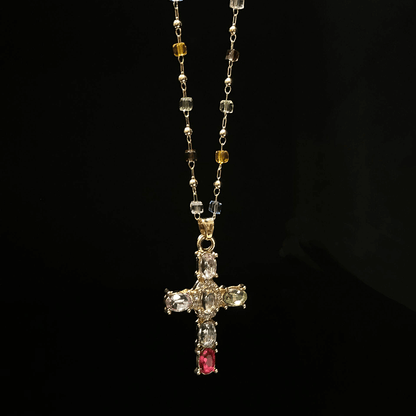 Crystal Cross Necklace