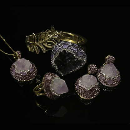 amethyst jewelry set