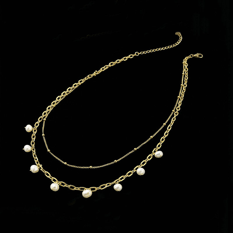 Layered Freshwater Pearl Necklace