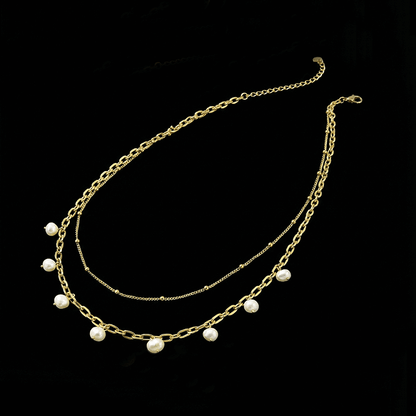Layered Freshwater Pearl Necklace