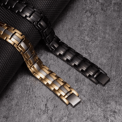 two magnetic therapy bracelets