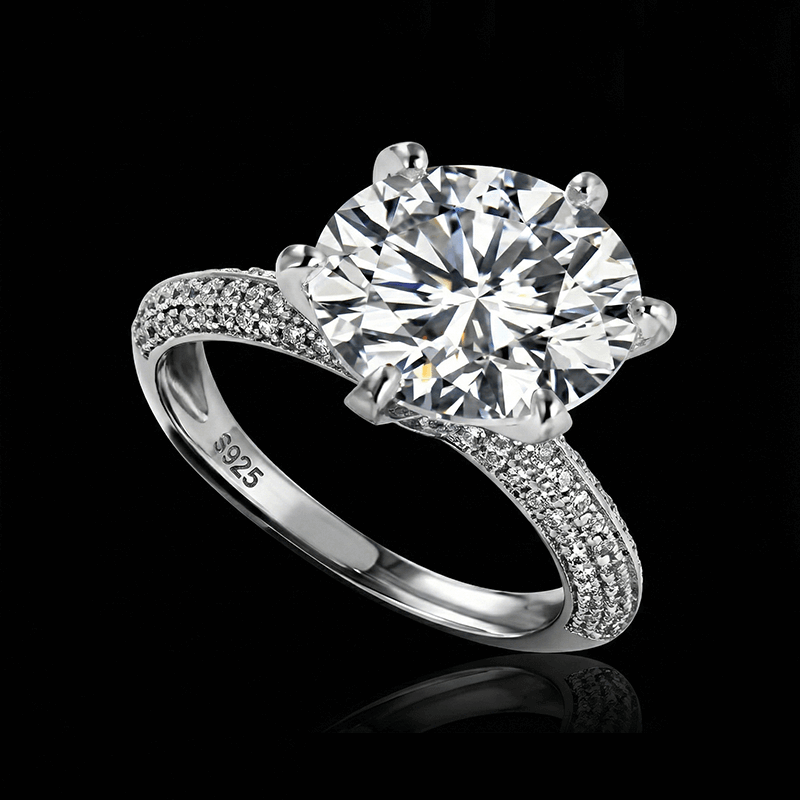 Adjustable 5 Carat Moissanite Ring