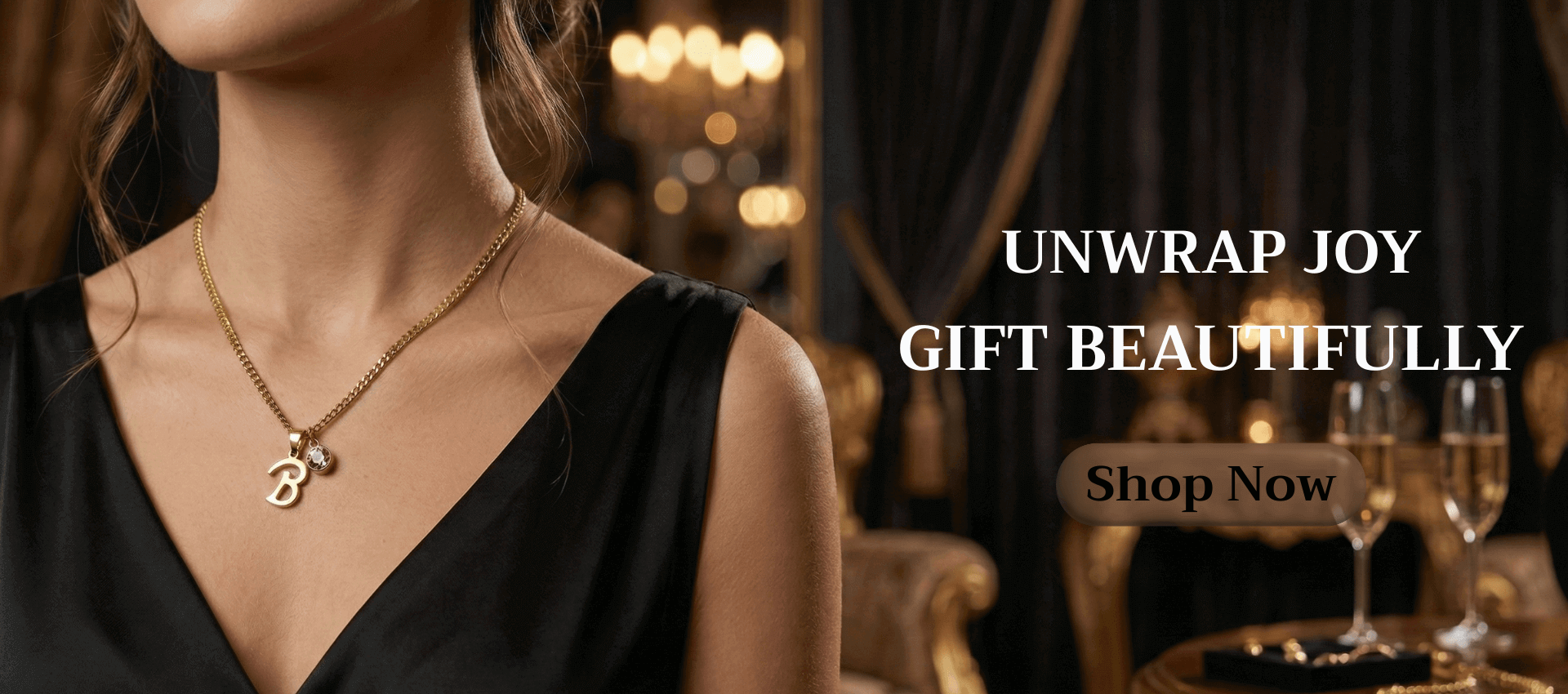 banner of astralee jewelry - unwrap joy, gift beautifully