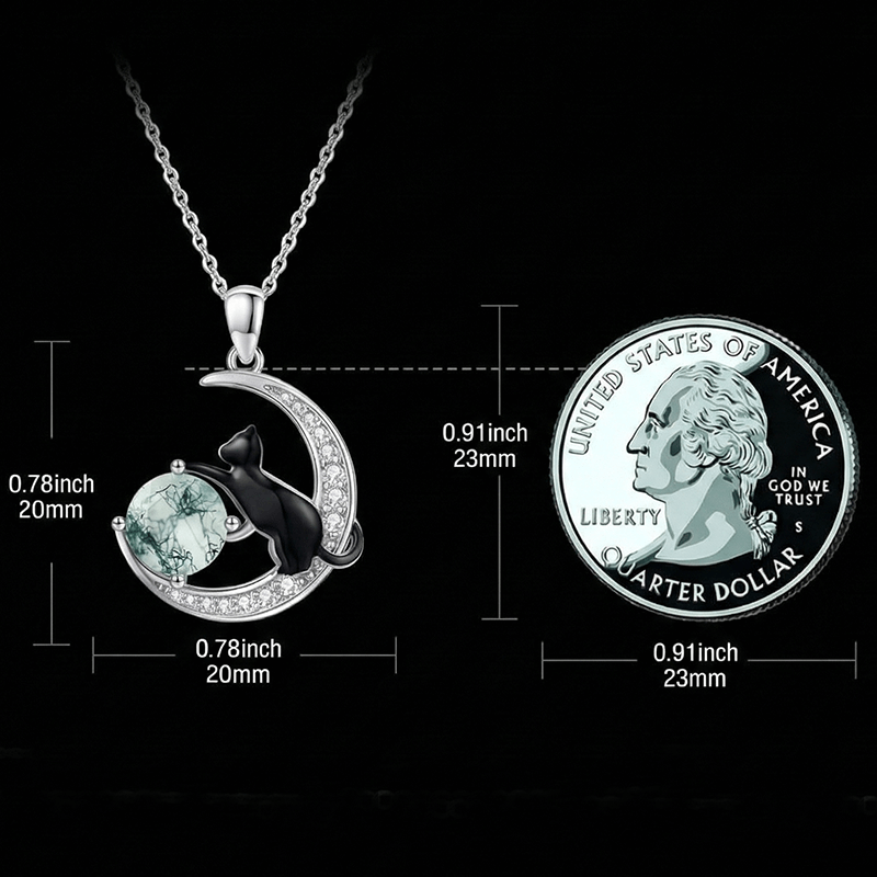 moss agate necklace for women