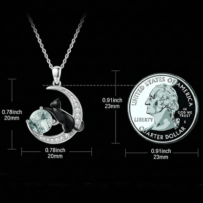 moss agate necklace for women