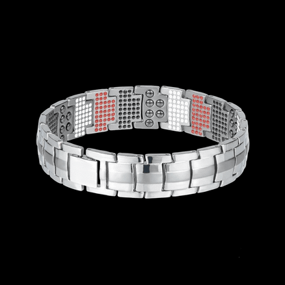 silver magnetic bracelets for men