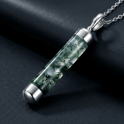 Moss Agate Gemstone Necklace