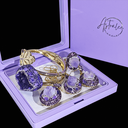 amethyst jewelry, including amethyst necklace/ring/earrings/bracelet