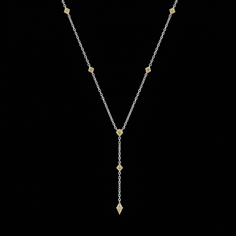 silver lariat necklace