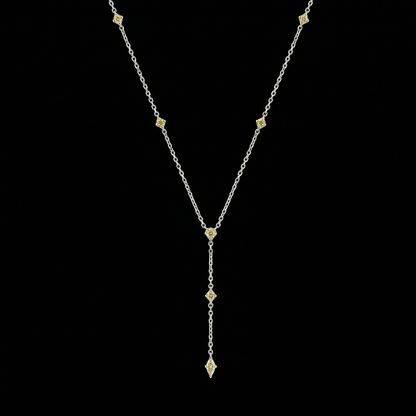 silver lariat necklace