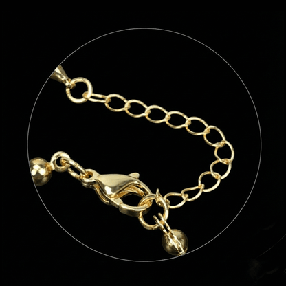 Initial Necklace with Birthstone in Gold