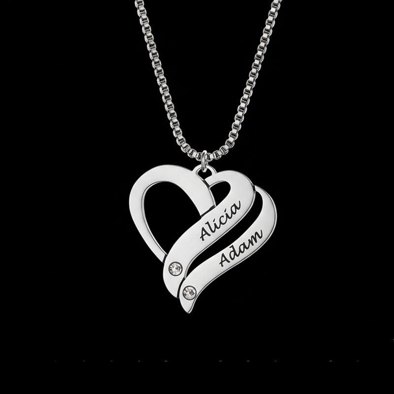 Custom Charm Necklace with Personalized Names