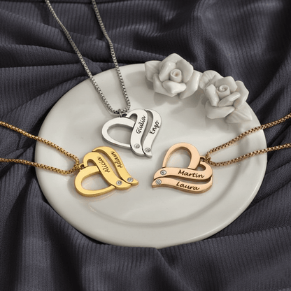 personalized charm necklace with name