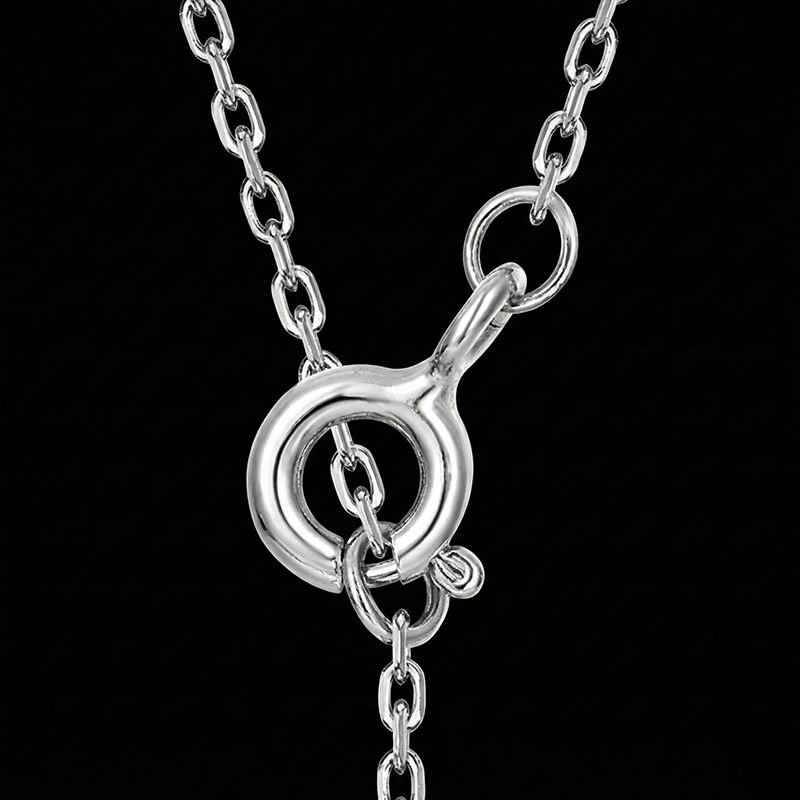 silver pendant for moss agate necklace