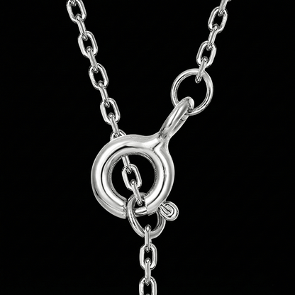 silver pendant for moss agate necklace