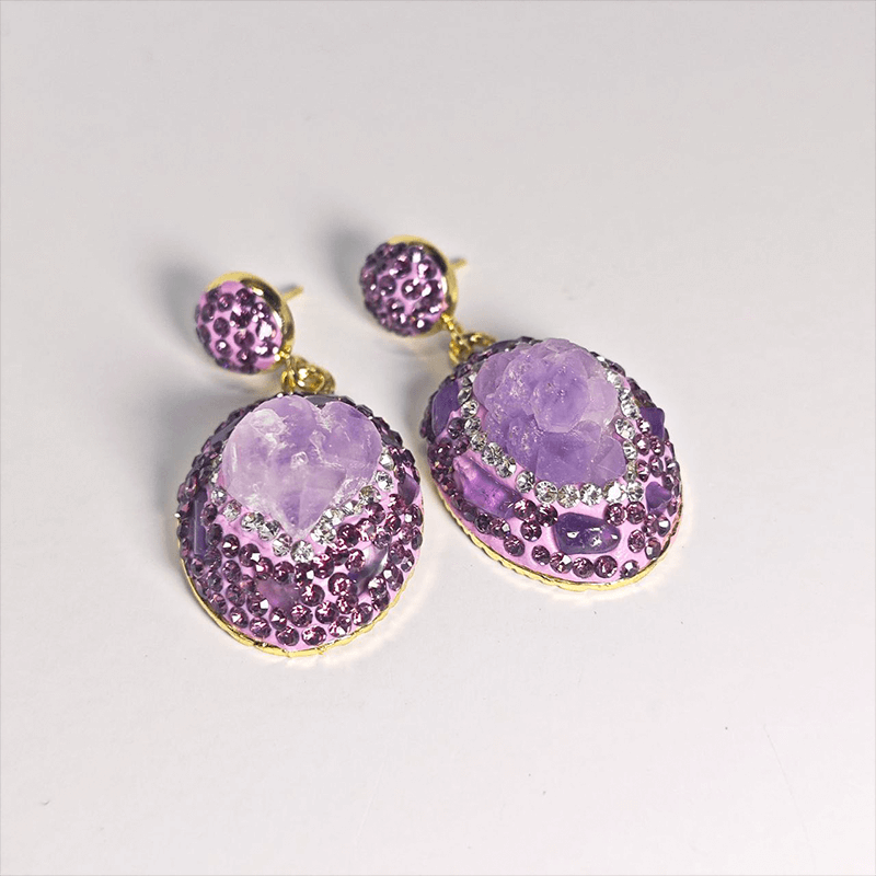 amethyst earrings