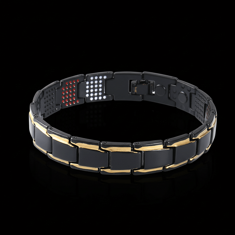 magnetic bracelets for men of black and gold