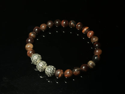 Astralee Jewelry Red Tiger Eye Bracelet men