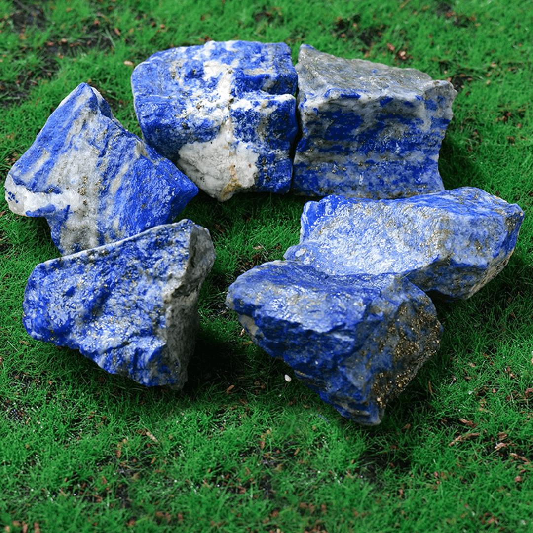 Astralee Jewelry blue and white raw crystal rough stone