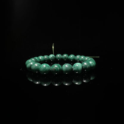 Astralee Jewelry 8mm malachite bracelet mens
