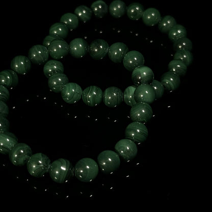 Astralee Jewelry 8mm malachite bracelet men