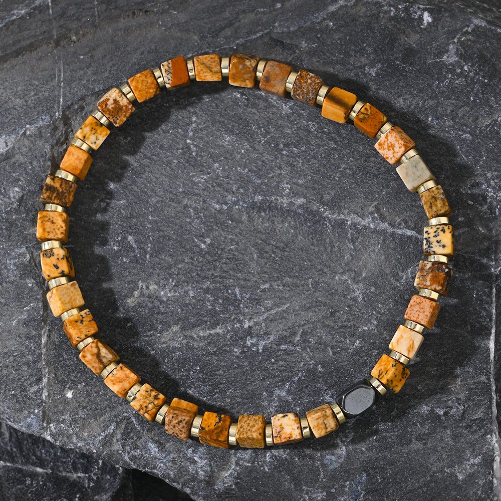 Landscape Jasper Bracelet (4mm)